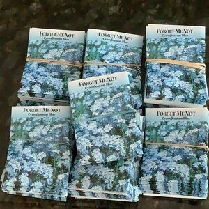 156 SEED Packets of “Forget Me Not Blue Marketing Original Cost $182 + s…